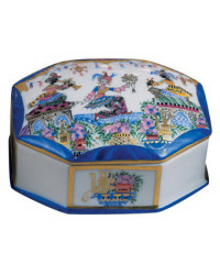 LOMONOSOV IMPERIAL PORCELAIN TREASURE JEWELERY BOX ORIENTAL DANCE