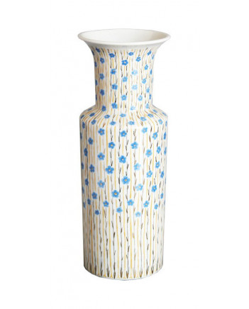 LOMONOSOV IMPERIAL PORCELAIN FLOWER VASE FLAX ROUND 27 CM/10.6"