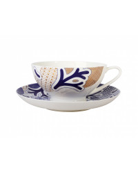 LOMONOSOV IMPERIAL BONE CHINA PORCELAIN TEA CUP DOME COBALT BLUE 300 ml/10.1 fl.oz