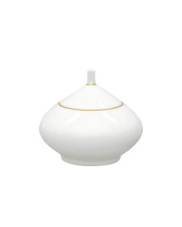 LOMONOSOV IMPERIAL BONE CHINA PORCELAIN SUGAR BOWL DOME GOLDEN EDGE 360 ml/12.2 fl.oz