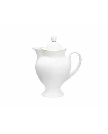 LOMONOSOV IMPERIAL PORCELAIN CREAMER MILK JAR GOLDEN EDGE 226 ml/7.6 fl.oz