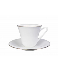 LOMONOSOV IMPERIAL BONE CHINA PORCELAIN ESPRESSO CUP GARDEN GOLDEN EDGE 200 ml/6.8 fl.oz