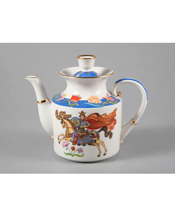 LOMONOSOV IMPERIAL PORCELAIN TEA SET SERVICE WONDER CITY 14 items