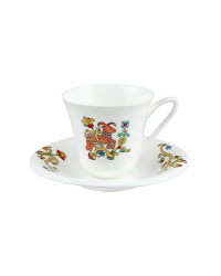 LOMONOSOV IMPERIAL BONE CHINA PORCELAIN ESPRESSO CUP FAIRYTALES GOATLING 200 ml/6.8 fl.oz