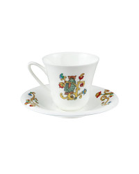 LOMONOSOV IMPERIAL BONE CHINA PORCELAIN ESPRESSO CUP FAIRYTALES GOATLING 200 ml/6.8 fl.oz