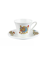 LOMONOSOV IMPERIAL BONE CHINA PORCELAIN TEA SET SERVICE FAIRYTALES 15 ITEMS