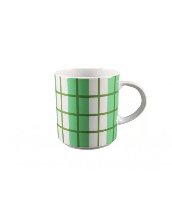 LOMONOSOV IMPERIAL PORCELAIN COFFEE LATTE HOT CHOCOLATE MUG GREEN CELL 370 ml 12.5 oz