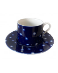 LOMONOSOV IMPERIAL PORCELAIN TEACUP AND SAUCER SOLO RIVERS OB' 300 ml/10.1 fl.oz