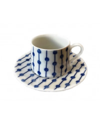 LOMONOSOV IMPERIAL PORCELAIN TEACUP AND SAUCER SOLO RIVERS LENA 300 ml/10.1 fl.oz