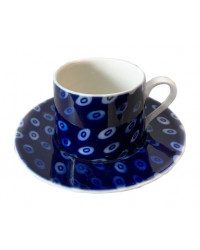 LOMONOSOV IMPERIAL PORCELAIN TEACUP AND SAUCER SOLO RIVERS AMOUR 300 ml/10.1 fl.oz