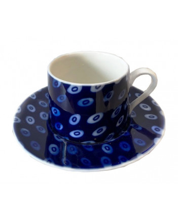 LOMONOSOV IMPERIAL PORCELAIN TEACUP AND SAUCER SOLO RIVERS AMOUR 300 ml/10.1 fl.oz