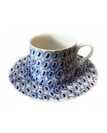 LOMONOSOV IMPERIAL PORCELAIN TEACUP AND SAUCER SOLO RIVERS ANGARA 300 ml/10.1 fl.oz