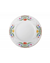 LOMONOSOV IMPERIAL PORCELAIN SERVING PLATTER ROUND MOSCOW RIVER 32 cm 12.6"