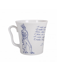 LOMONOSOV IMPERIAL PORCELAIN COFFEE LATTE HOT CHOCOLATE MUG HUSSAR GOLDEN AGE 360 ml/12.2 fl.oz
