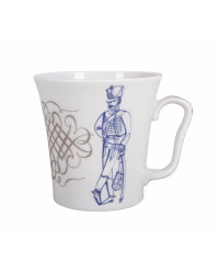LOMONOSOV IMPERIAL PORCELAIN COFFEE LATTE HOT CHOCOLATE MUG HUSSAR OATH 360 ml/12.2 fl.oz