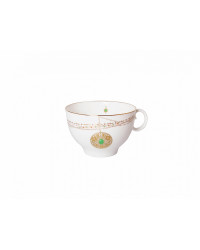 LOMONOSOV IMPERIAL BONE CHINA PORCELAIN TEACUP TRIO SET APPLE GOLDEN MEDALLION 160 ml/5.4 fl.oz