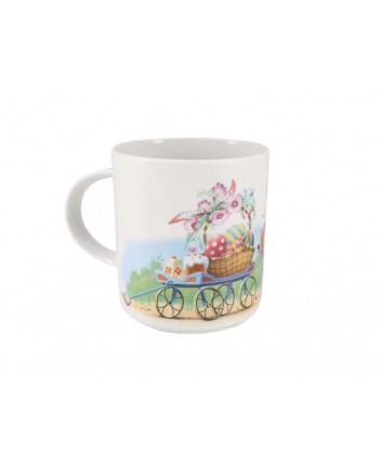 LOMONOSOV IMPERIAL PORCELAIN COFFEE LATTE HOT CHOCOLATE MUG EASTER 370 ml 12.5 oz