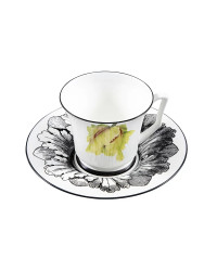 LOMONOSOV IMPERIAL BONE CHINA PORCELAIN TEA CUP YULIA MAGIC GARDEN II 210 ml 7.1 fl.oz