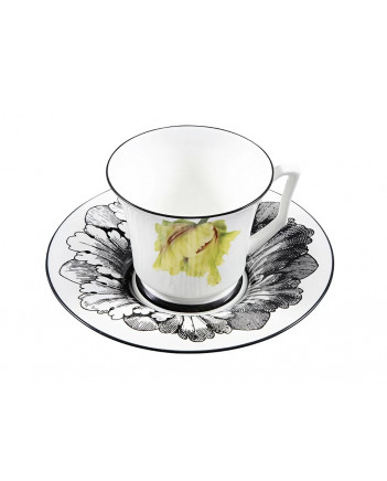 LOMONOSOV IMPERIAL BONE CHINA PORCELAIN TEA CUP YULIA MAGIC GARDEN II 210 ml 7.1 fl.oz