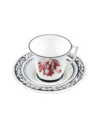 LOMONOSOV IMPERIAL BONE CHINA PORCELAIN TEA CUP YULIA MAGIC GARDEN III 210 ml 7.1 fl.oz