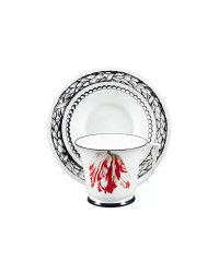LOMONOSOV IMPERIAL BONE CHINA PORCELAIN TEA CUP YULIA MAGIC GARDEN III 210 ml 7.1 fl.oz