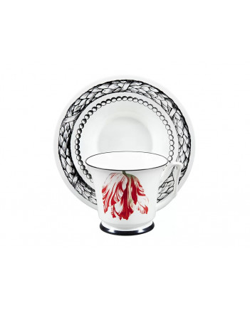 LOMONOSOV IMPERIAL BONE CHINA PORCELAIN TEA CUP YULIA MAGIC GARDEN III 210 ml 7.1 fl.oz