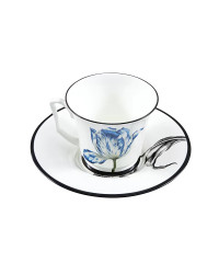 LOMONOSOV IMPERIAL BONE CHINA PORCELAIN TEA CUP YULIA MAGIC GARDEN V 210 ml 7.1 fl.oz