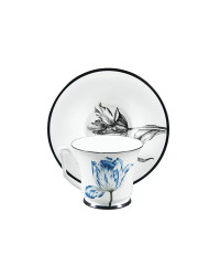 LOMONOSOV IMPERIAL BONE CHINA PORCELAIN TEA CUP YULIA MAGIC GARDEN V 210 ml 7.1 fl.oz