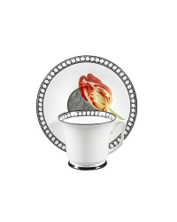 LOMONOSOV IMPERIAL BONE CHINA PORCELAIN TEA CUP YULIA MAGIC GARDEN VI 210 ml 7.1 fl.oz