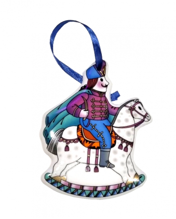 LOMONOSOV IMPERIAL PORCELAIN CHRISTMAS TREE DECORATION ORNAMENT NUTCKRACKER PRINCE
