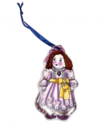 LOMONOSOV IMPERIAL PORCELAIN CHRISTMAS TREE DECORATION ORNAMENT NUTCKRACKER MARIE