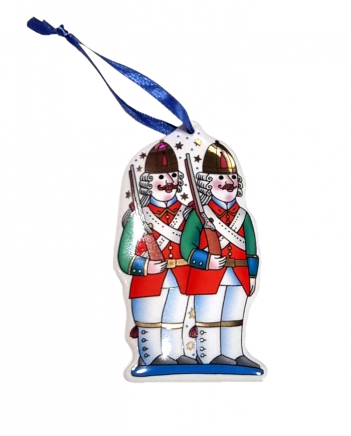LOMONOSOV IMPERIAL PORCELAIN CHRISTMAS TREE DECORATION ORNAMENT NUTCKRACKER SOLDIERS