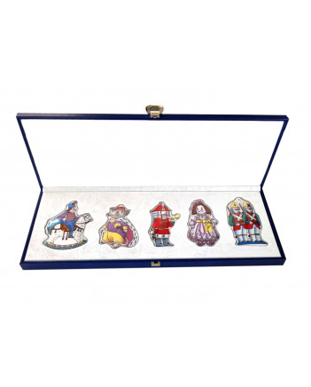  LOMONOSOV IMPERIAL PORCELAIN CHRISTMAS TREE DECORATION ORNAMENT SET NUTCKRACKER