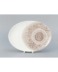 LOMONOSOV IMPERIAL PORCELAIN SERVING PLATTER OVAL ALOHA Bungalow 29 cm 11.4"