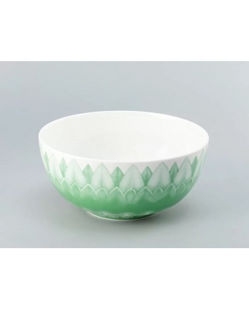 LOMONOSOV IMPERIAL PORCELAIN SALAD SNACK BOWL ALOHA Lagoon 1