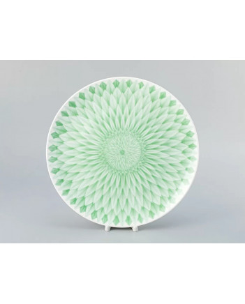 LOMONOSOV IMPERIAL PORCELAIN SERVING PLATTER ROUND ALOHA Lagoon 31 cm 12.2"