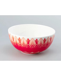 LOMONOSOV IMPERIAL PORCELAIN SALAD SNACK BOWL ALOHA Volcano 1