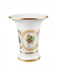 LOMONOSOV IMPERIAL PORCELAIN FLOWER VASE 4 SEASONS OF LOVE EMPIRE 20 CM/8"