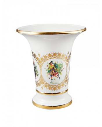 LOMONOSOV IMPERIAL PORCELAIN FLOWER VASE 4 SEASONS OF LOVE EMPIRE 20 CM/8"
