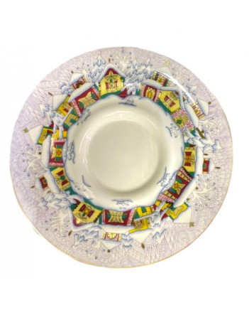 LOMONOSOV IMPERIAL BONE CHINA PORCELAIN TEA CUP AISEDORA WINTER DAY 240 ml/8.12 fl.oz