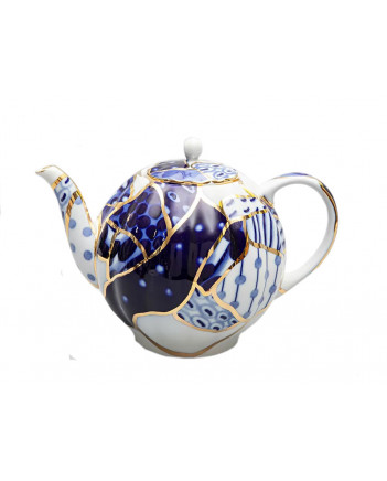  LOMONOSOV IMPERIAL PORCELAIN TEAPOT BAIKAL TULIP 10 CUPS 2000 ML 67.3 Oz