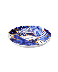 LOMONOSOV IMPERIAL PORCELAIN COOKIE PASTRY DISH BAIKAL TULIP
