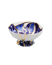 LOMONOSOV IMPERIAL PORCELAIN CANDY ICE CREAM VASE TULIP BAIKAL