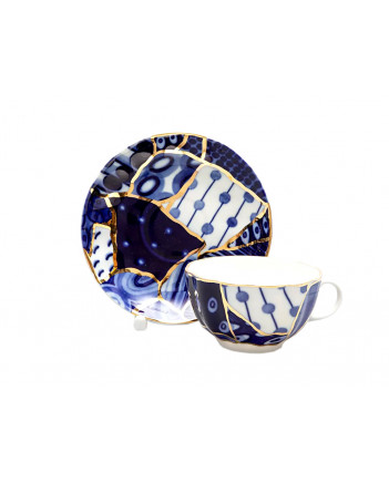  LOMONOSOV IMPERIAL PORCELAIN TEACUP AND SAUCER TULIP BAIKAL 2 250 ML/8.45 OZ