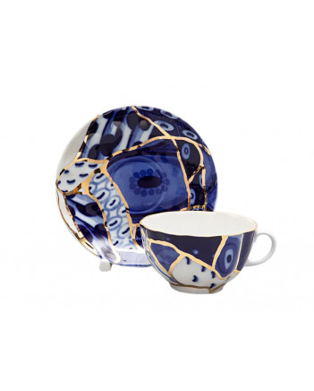  LOMONOSOV IMPERIAL PORCELAIN TEACUP AND SAUCER TULIP BAIKAL 1 250 ML/8.45 OZ