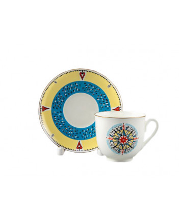 LOMONOSOV IMPERIAL BONE CHINA PORCELAIN AMERICANO CUP STAR 180 ml 6.1 fl.oz