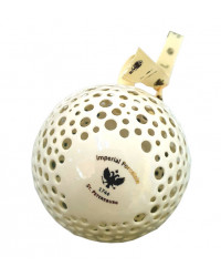LOMONOSOV IMPERIAL PORCELAIN CHRISTMAS TREE DECORATION BALL LACE 
