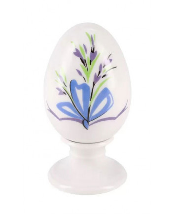 LOMONOSOV IMPERIAL PORCELAIN EASTER EGG ON STAND BOWS