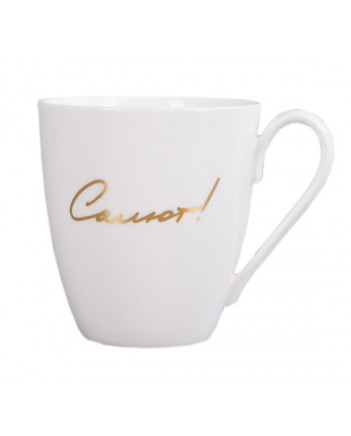 LOMONOSOV IMPERIAL BONE CHINA PORCELAIN COFFEE MUG SOVIET PIONEER 450 Ml 15.2 Oz