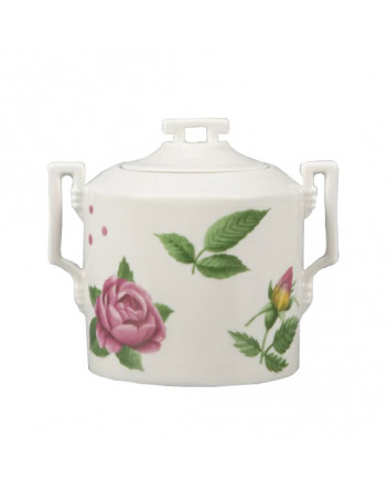LOMONOSOV IMPERIAL PORCELAIN SUGAR BOWL ROSARIUM 
